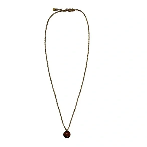 Gold initial necklace - Picture 3 of 4